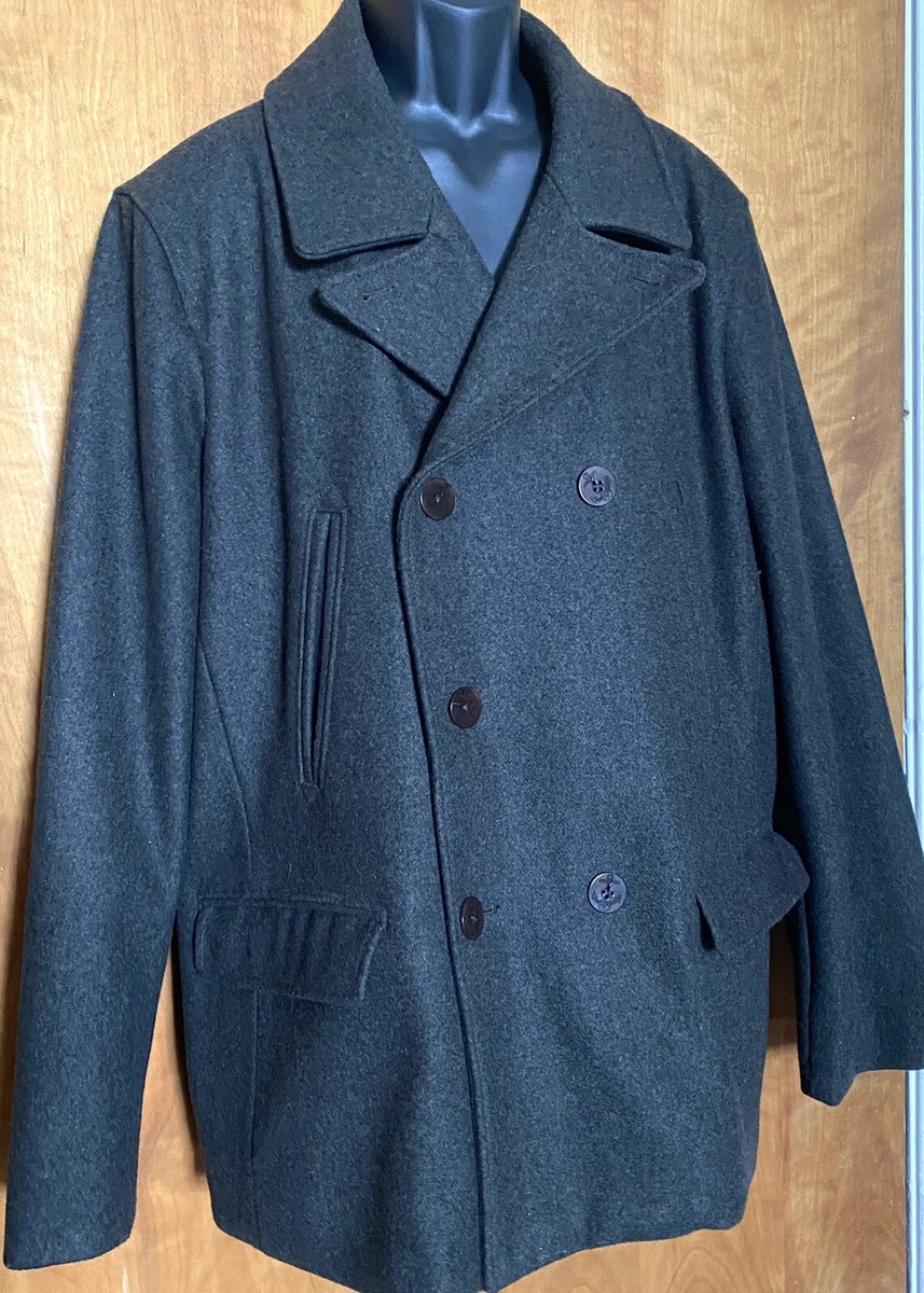 mens GAP Wool Peacoat-s/xxl- Pre-owned - Greenish/Gray | eBay