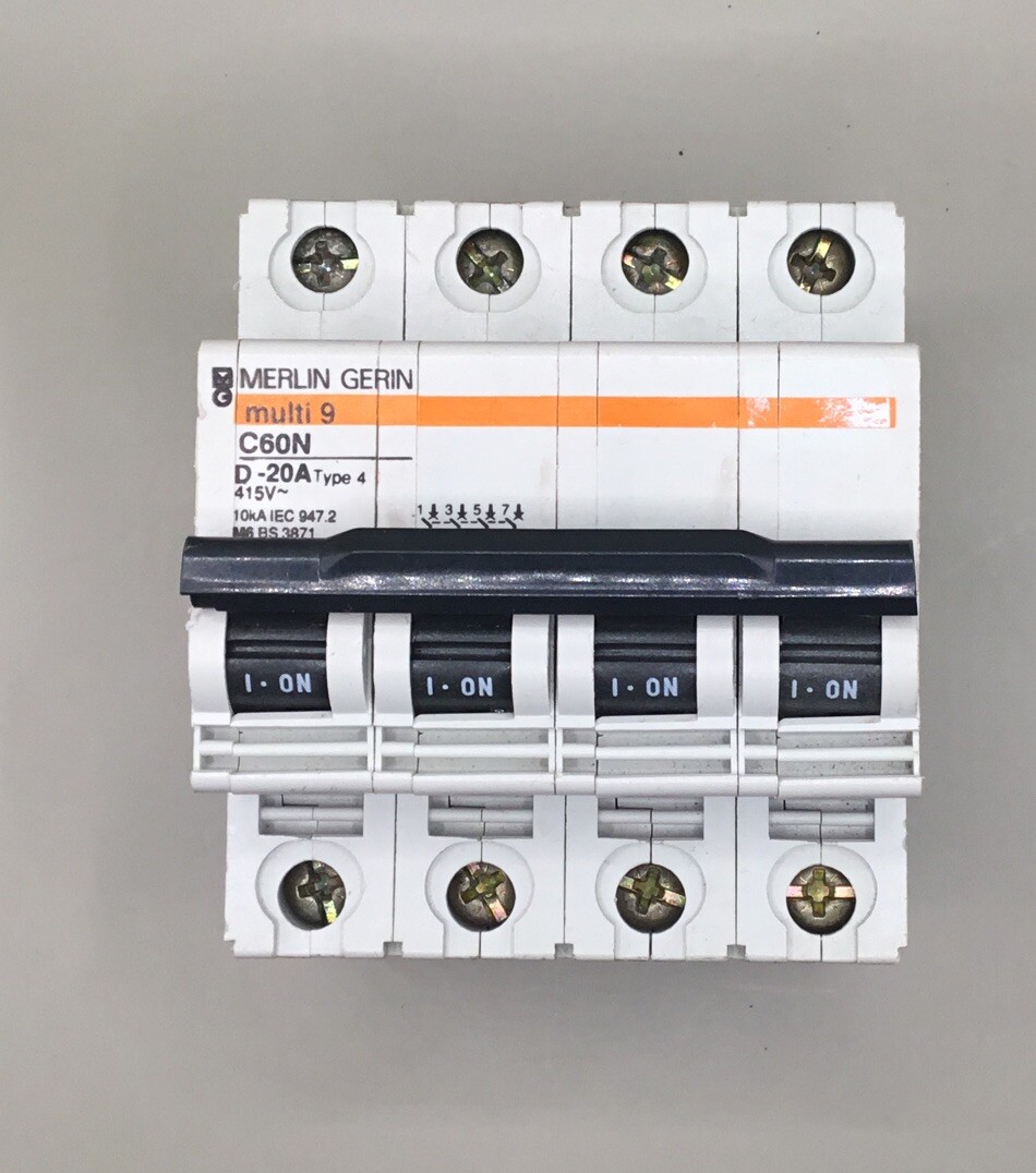 MERLIN GERIN -SCHNEIDER -MULTI 9 C60N D20A 415v 4 POLE | eBay