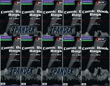 1000 - BCW Silver Regular Resealable 2-Mil Polypropylene Comic Book Bags!