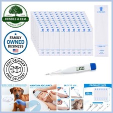 Disposable Digital Thermometer Probe Covers 100 Pack Waterproof Sheaths for Oral