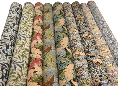 WILLIAM MORRIS CHENILLE STOFF Polster Kissen Vorhänge in 9 Designs