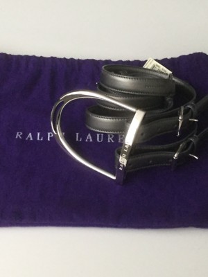 BNWT RALPH LAUREN SILVER EQUESTRIAN STIRRUP GREY METALLIC  display picture 1