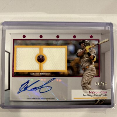 2024 Topps Museum Collection /99 Nelson Cruz #SWDRA-NC Auto