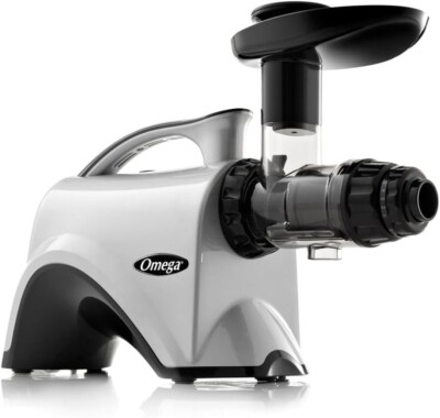 Omega Juicer Juice Extractor Nutrition System Quiet 200-Watt NC800HDS - Silver