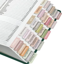 Laminated Bible Tabs,75 Tabs,Laminated Bible Index Tabs for Women and Men,