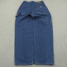Baggy Jeans Men 32 Y2K Skater Grunge Pipes Carpenter Leg Opening VTG Nautica 90s