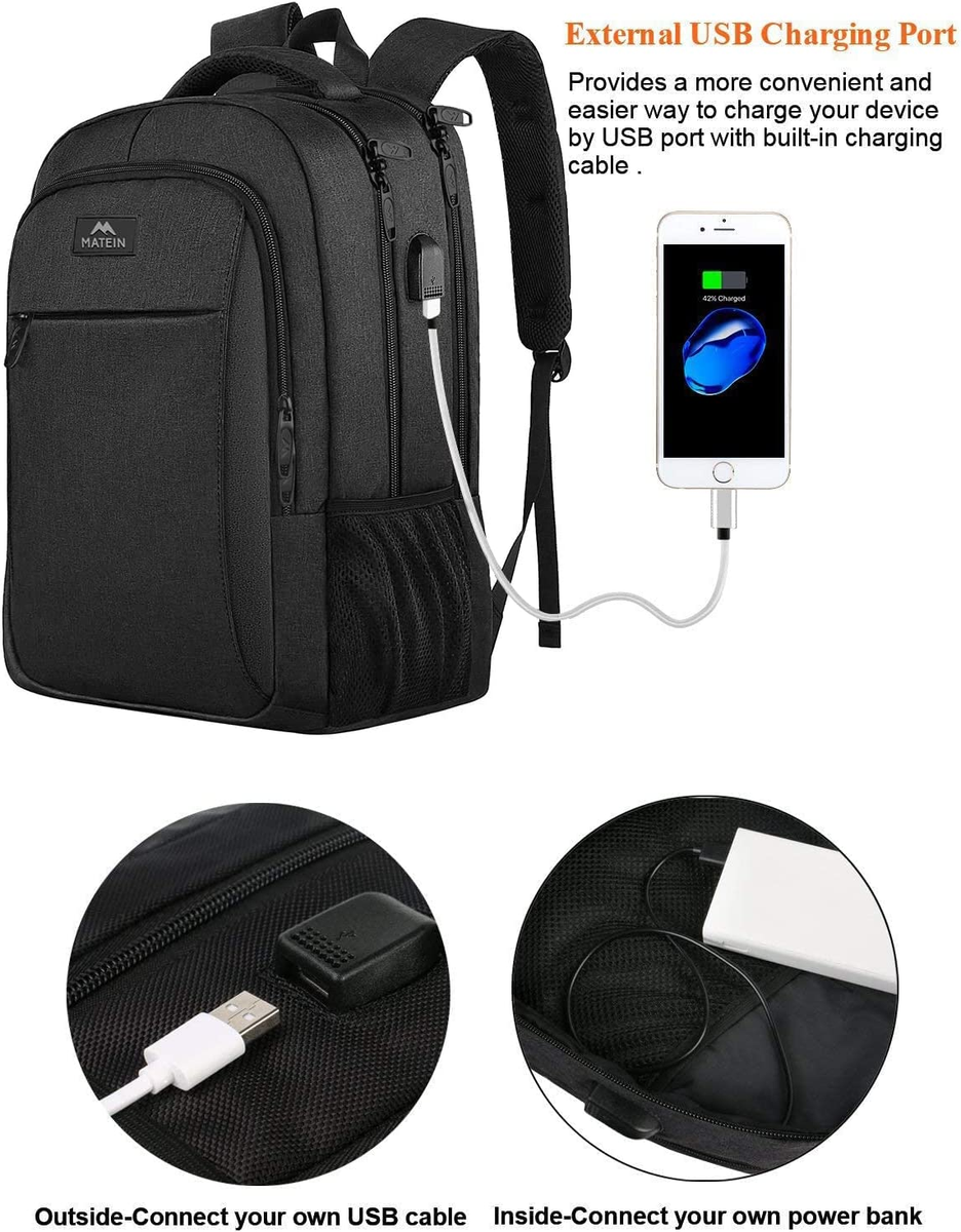 Business Travel Backpack, Matein Laptop Backpack with Usb Charging