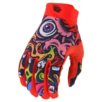 Troy Lee Designs TLD YOUTH Air Moto / Bike Gloves Big Foot Red/Navy YOUTH XLarge