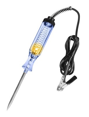 Automotive Circuit Test Light 6V 12V 24V Long Steel Probe 1 Pcs