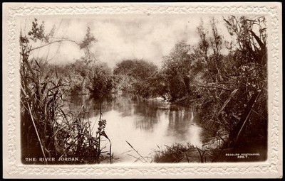 Postcard The River Jordan, Jordan - While Under Control of Ottoman Empire  RPPC