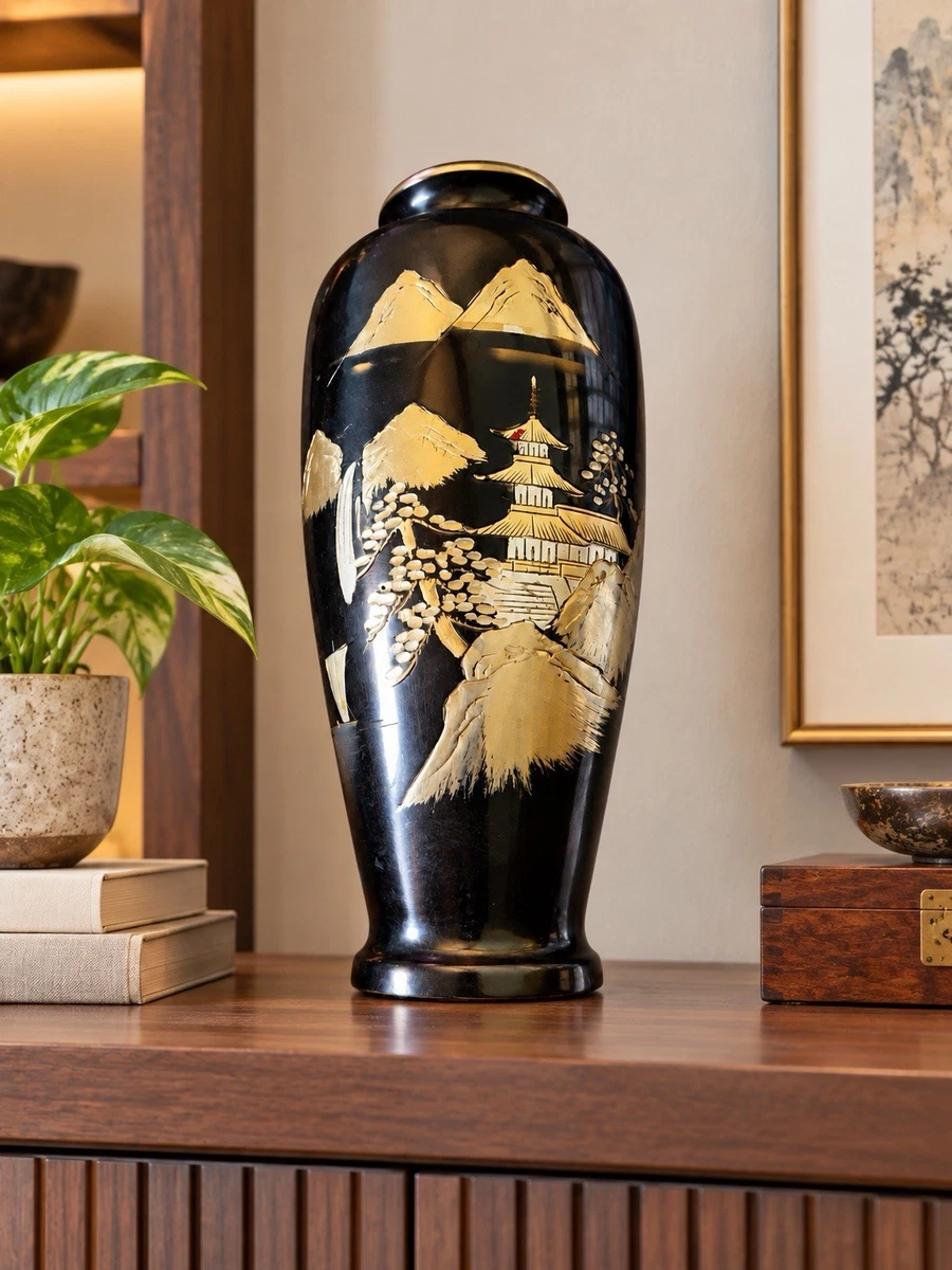 日本混合金属古董花瓶| eBay