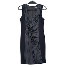 Express Sheath Dress Womens 8 Rayon Nylon Spandex Black