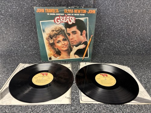 GREASE Soundtrack 2 LP vinyl Record RS-2-4002 1978 John Travolta / Olivia Newton - Picture 4 of 10