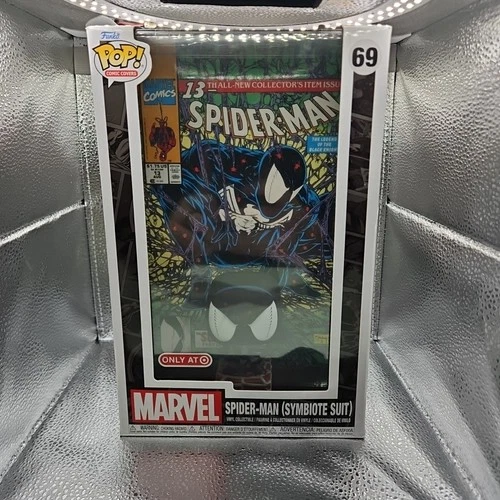 Funko Pop! Comic Book Cover with Case: Marvel - Spider-Man (Symbiote Suit) -...
