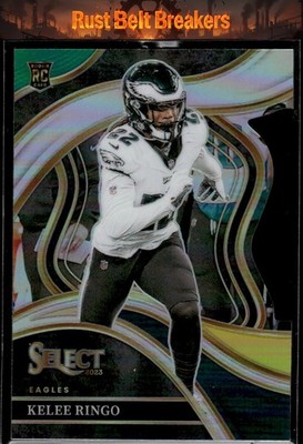 2023 Panini Select Kelee Ringo #245 Green and Yellow Prizms Die Cuts Eagles