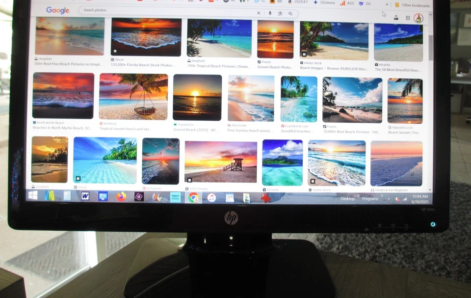 HP 2311X Monitor Full HD 23 in Screen HDMI VGA DVI LED Desktop Black EXCELLENT - Image 2 of 4