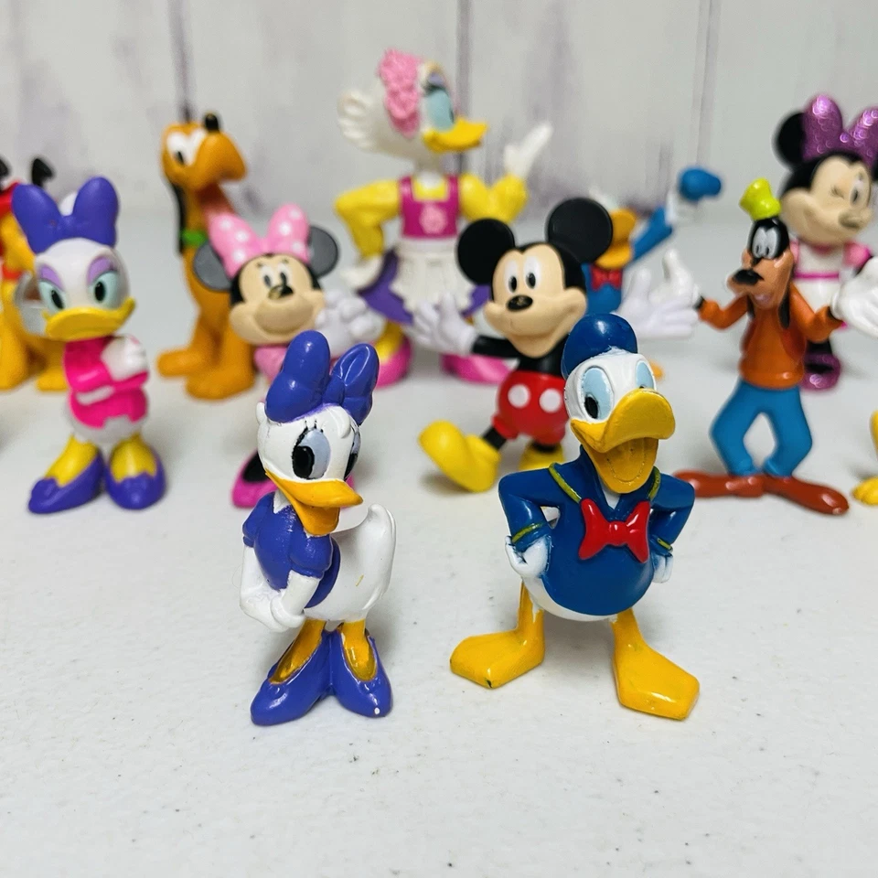 Disney Figure Lot Mickey Minnie Mouse Daisy Donald Duck Goofy Pluto Figs - Image 4 of 4