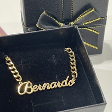 Custom Name Pendant Personalized 5mm Cuban Chain Necklace Men Women Jewelry Gift