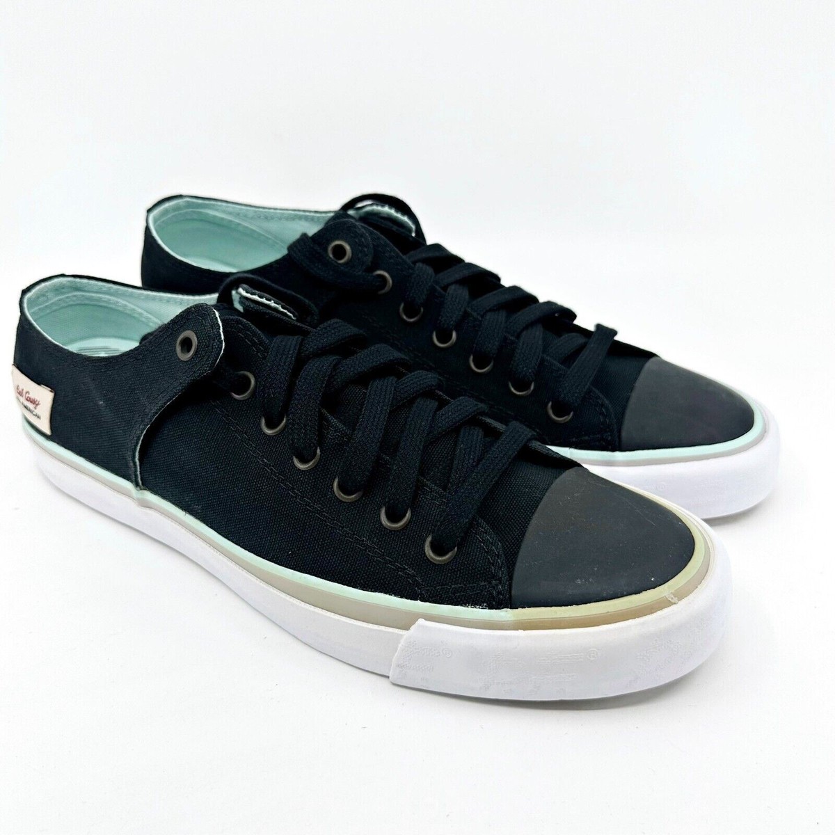 PF Flyers Bob Cousy Black Mens Size Casual Retro Sneakers PM12CG1E