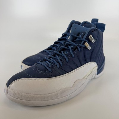 Jordan 12 Retro Indigo Stone Blue Legend Blue White 130690-404 Mens 12