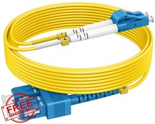RamboCables 1m 3ft OS2 SC LC Single Mode Fiber Patch