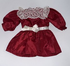 Rare Heart Lace 1990 American Girl Pleasant Company Samantha Cranberry Dress