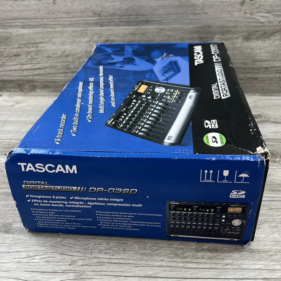 Tascam 8-Track Digital Portastudio Multi-Track Audio Recorder DP-03SD - Image 4 of 4