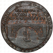 1792 Great Britain Shropshire Coalbrook Dale Half Penny Token – DH#12 – Copper