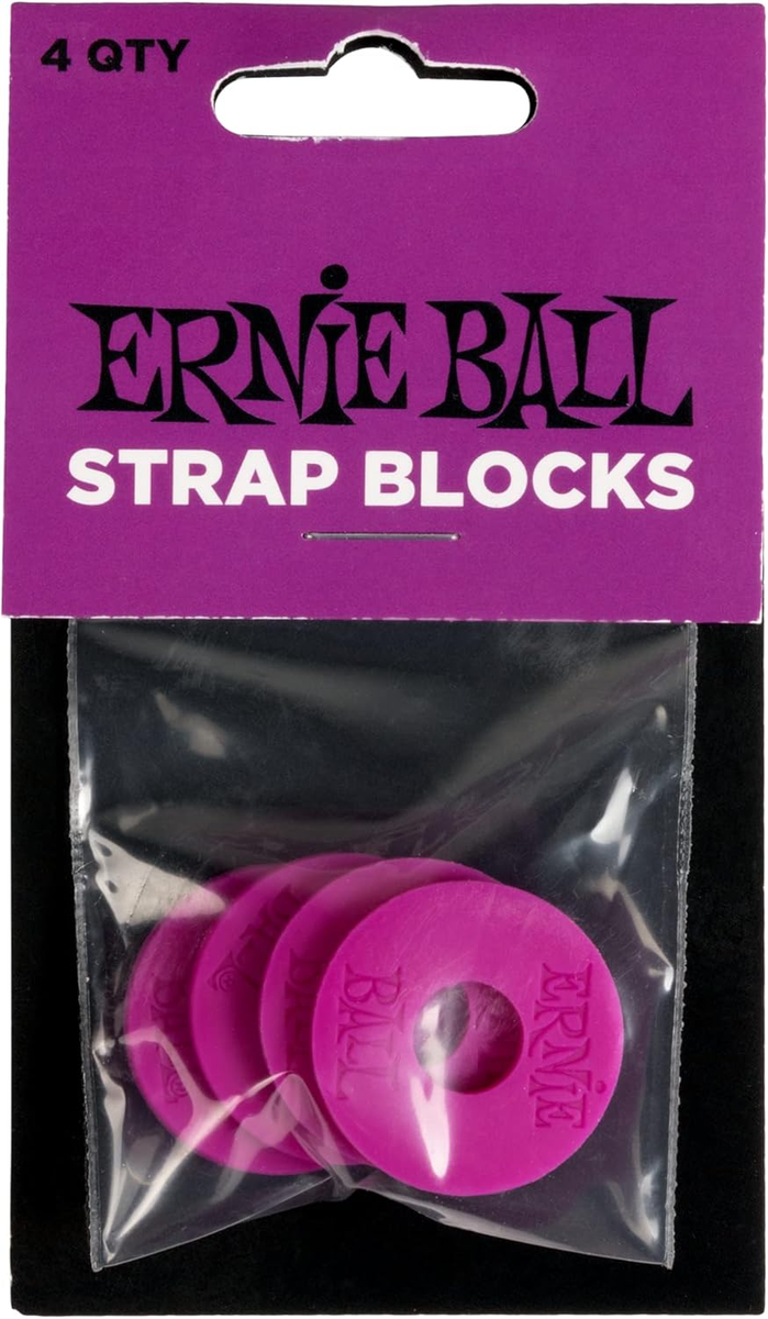 Ernie Ball EB5622 Strap Blocks neon grün « Endpin