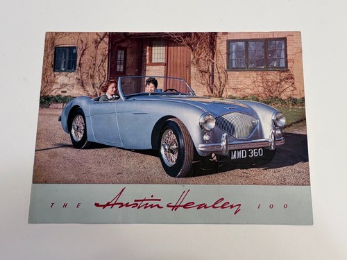 1953 54 55 AUSTIN HEALEY 100 ORIGINAL SALES BROCHURE IN EXCELLENT CONDITION