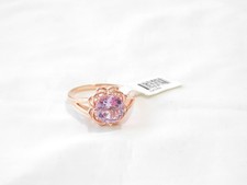 Rose Gold Plated Sterling Silver Amethyst Ring R1347