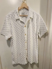 Rhythm White Checked Button Down Shirt