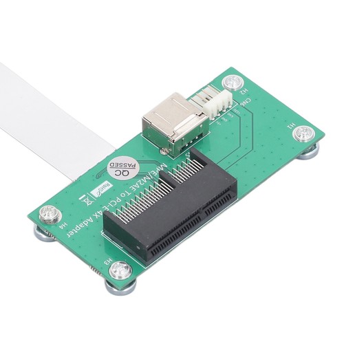 NGFF M.2 Key A E vers PCIE X4 USB Riser Card avec câble FFC Express haute vitesse chaud