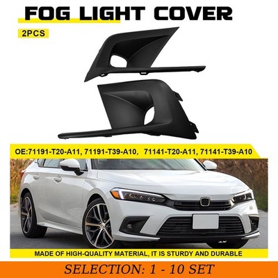 2-20X For 2022-2024 Honda Civic Driver&Passenger Side Fog Light Cover Trim Front