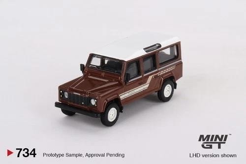 Land Rover Defender 110 1985 County Russet  LHD 1:64 Mini GT 00734L