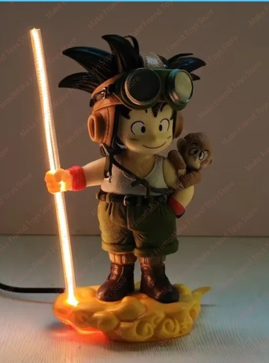 Lámpara LED Anime Manga Naruto Goku Zoro Nezuko Decoración de Dormitorio