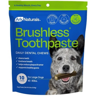 Dog Dental Chews, Large Breed, Plaque Removal, Fresh Breath