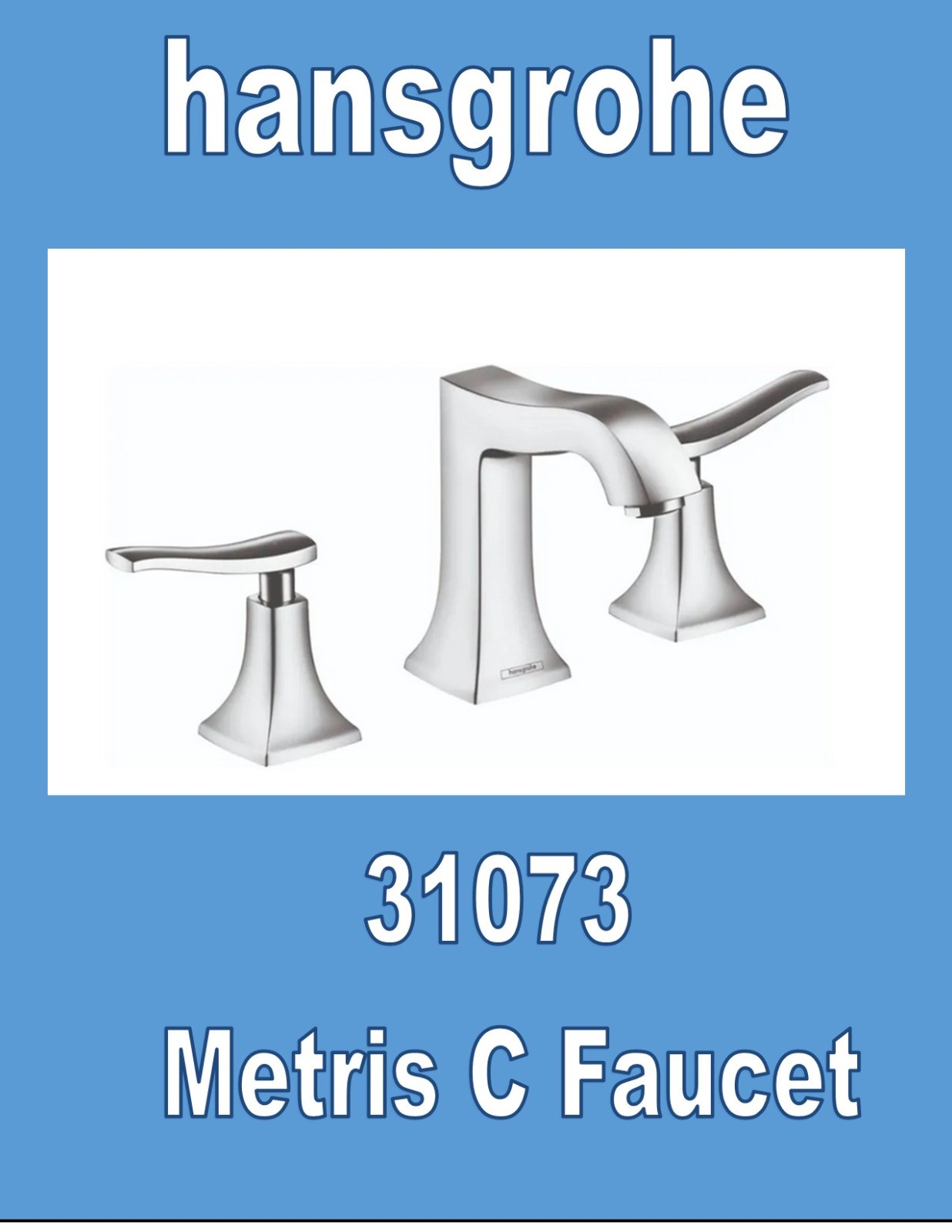 hansgrohe 31073001 Metris 1.2 GPM Widespread Bathroom Faucet