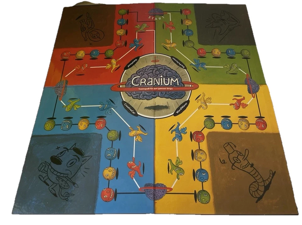 CRANIUM  Teamspaß für den ganzen Grips Gesellschaftsspiel Hasbro teilweise Neu - Bild 3 von 4