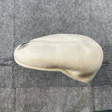 Kangol 504 Wool Newsboy Hat Off White Flat Cap Ivy Beret Authentic NWT
