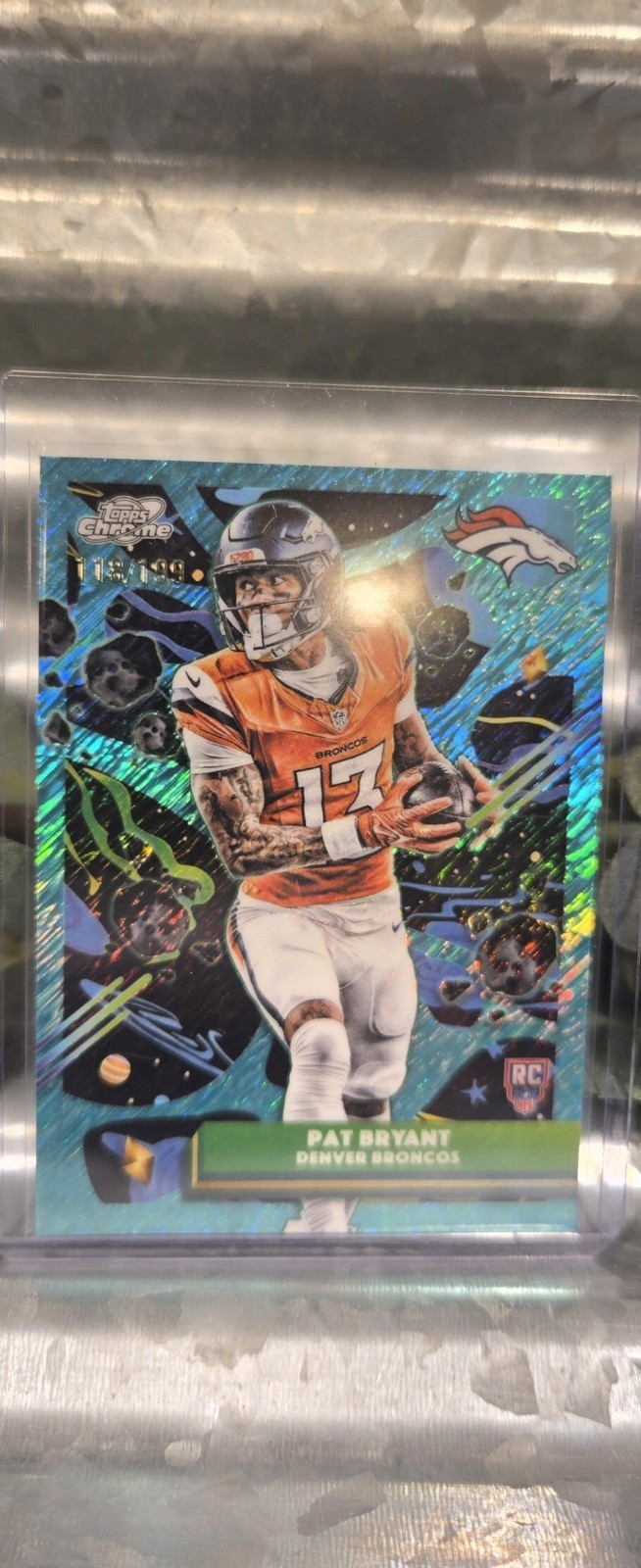 Pat Bryant Topps Cosmic Chrome #133 Aqua Equinox