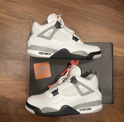 Nike Air Jordan 4 Retro White Cement 2025 Men's Size 9.5