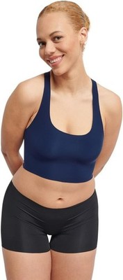 Sloggi Women's Zero Feel 2.0 Racer Top Blue Navy Medium UK 10 RRP £30