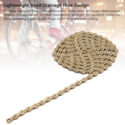 Bike Chain Half Hollow Mountain Bike Chain Double X Bridge With