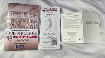 Darius Rucker Intercollegiate 2026 Lot Spectator Guide Pairings Scorecard Golf