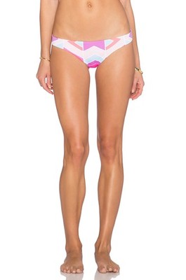 Zinke Women's Emmi Reversible Bikini Bottoms, Large, Summer Chevron/Radiant