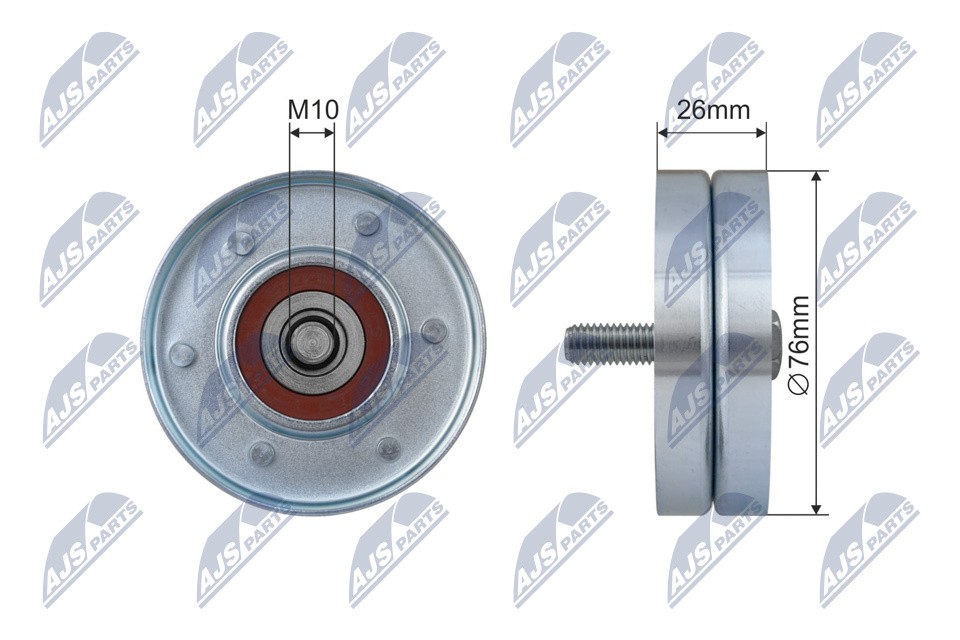 Fits NTY RNK-AU-050 PULLEY IDLER V-BELT