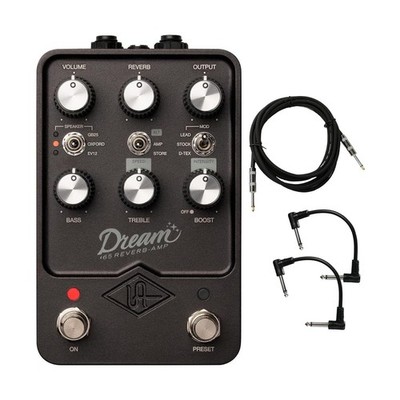 Universal Audio UAFX Dream '65 Reverb Amplifier Pedal - Bundle with Instrumen...