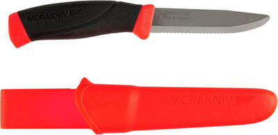 Companion Serrated Rescue Knife with Sandvik Stainless Steel Blade, 3.9-Inch,Ora