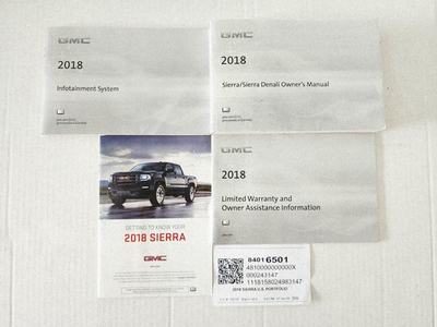 #ad 2018 GMC Sierra Sierra Denali Owner#x27;s Manual 1500 2500 3500 Complete Set OEM $49.20
